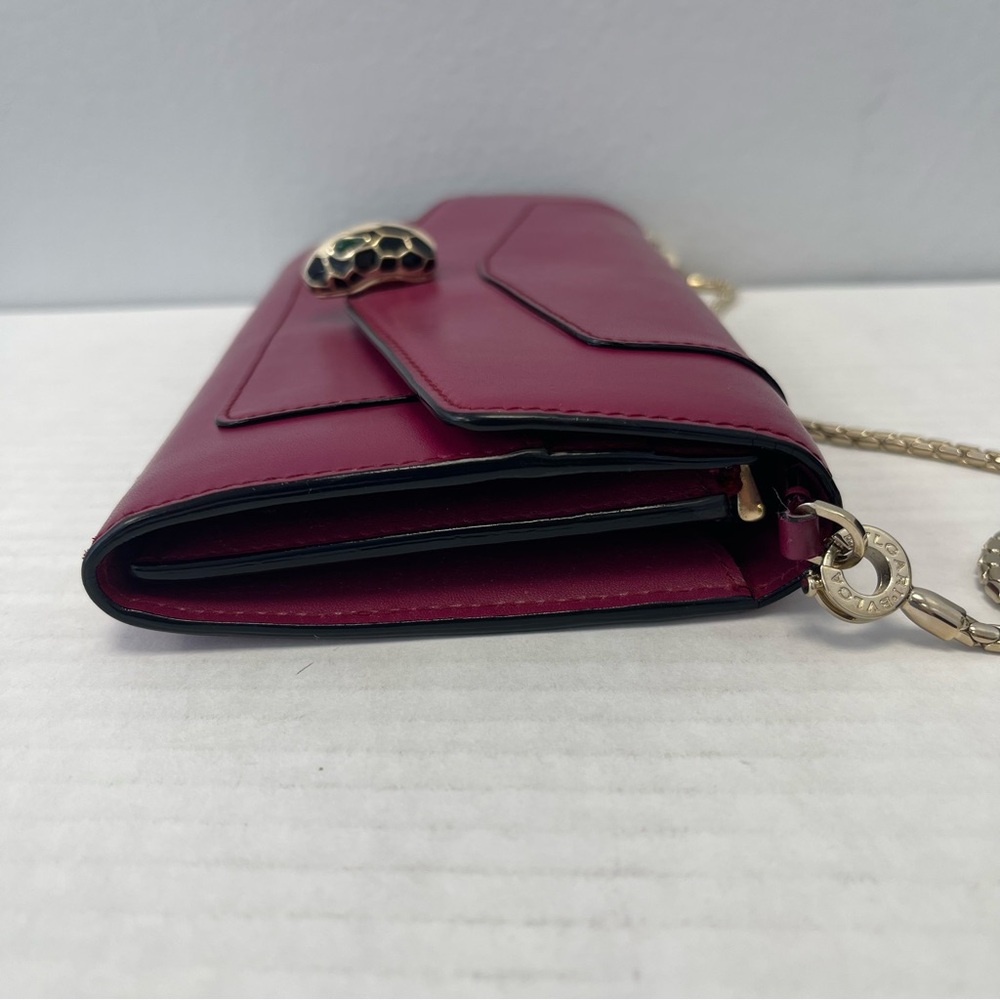 Bvlgari Serpenti Forever Wallet on Chain - Red - Picture 7 of 15